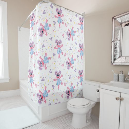 Abby Cadabby Sparkle Pattern Shower Curtain