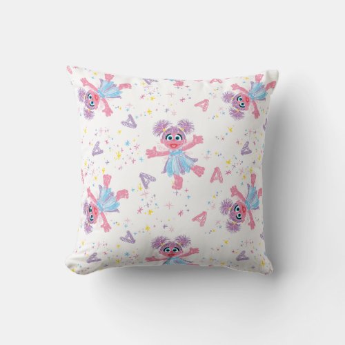 Abby Cadabby Sparkle Pattern Throw Pillow