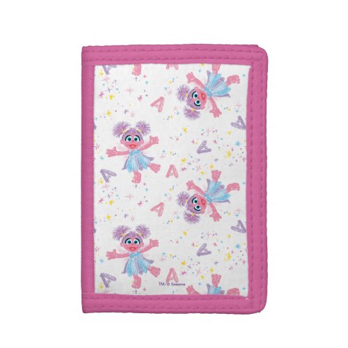 Abby Cadabby Sparkle Pattern Trifold Wallet