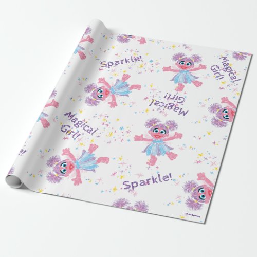 Abby Cadabby Sparkle Pattern Wrapping Paper