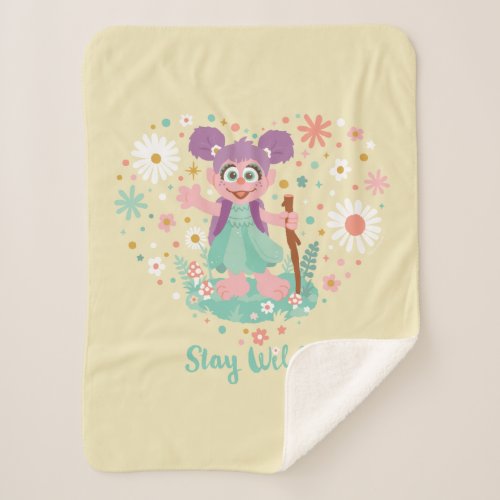 Abby Cadabby  Stay Wild Sherpa Blanket