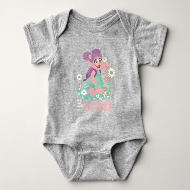 Abby Cadabby | Stop and Smell The Flowers Baby Bodysuit (Front)