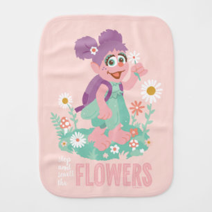 Abby Cadabby   Stop and Smell The Flowers Baby Burp Cloth