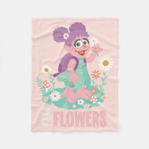 Abby Cadabby  Stop and Smell The Flowers Fleece Blanket