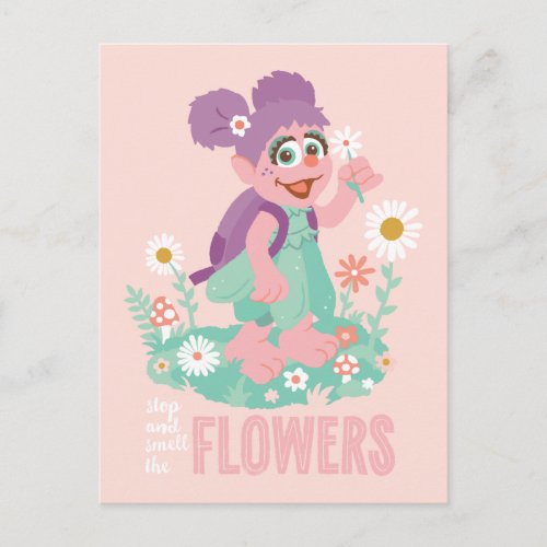 Abby Cadabby  Stop and Smell The Flowers Postcard