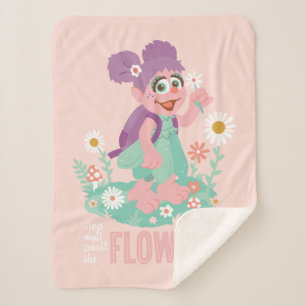 Abby Cadabby Stop and Smell The Flowers Sherpa Blanket