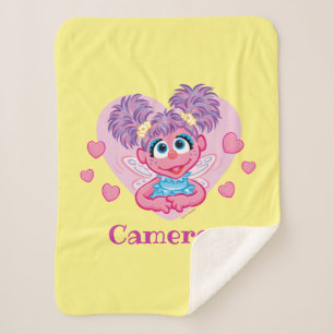 Abby Cadabby Valentine Hearts Graphic Sherpa Blanket