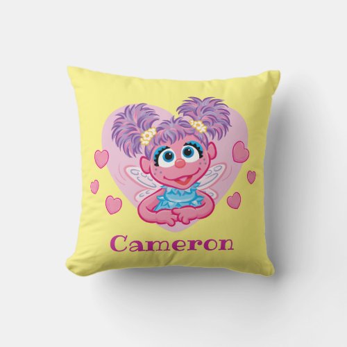 Abby Cadabby Valentine Hearts Graphic Throw Pillow