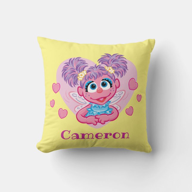 Abby Cadabby Valentine Hearts Graphic Throw Pillow (Front)