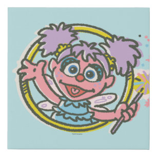 Abby Cadabby Vintage Faux Canvas Print