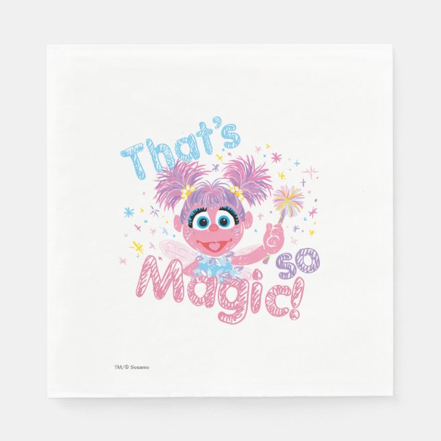 Abby Cadabby Wand Paper Napkins (Front)