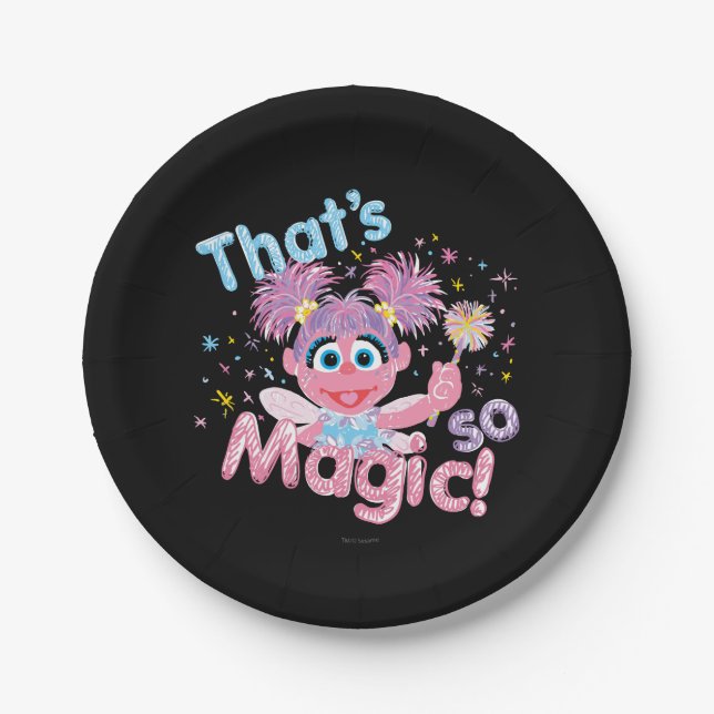 Abby Cadabby Wand Paper Plates (Front)
