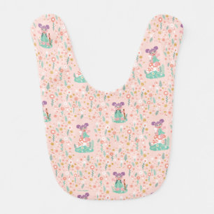Abby Cadabby Woodland Flower Pattern Baby Bib