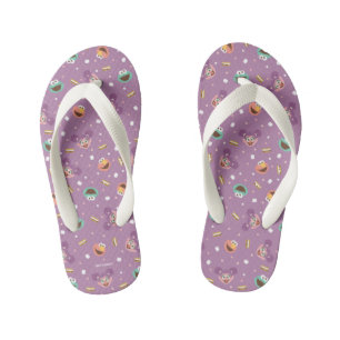 Abby Cadabby Woodland Friends Pattern Kid's Flip Flops