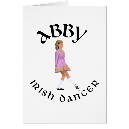 ABBY Custom Irish Dance Products Cards (Front)