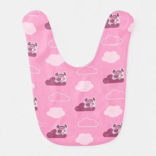 Abby Doodley Cloud Pattern Baby Bib