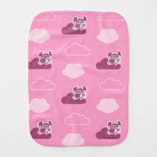 Abby Doodley Cloud Pattern Baby Burp Cloth