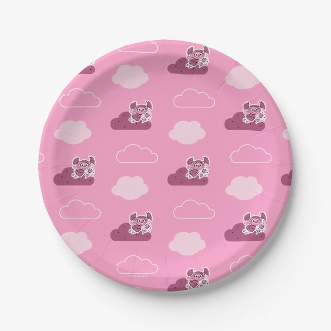 Abby Doodley Cloud Pattern Paper Plates (Front)