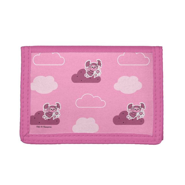 Abby Doodley Cloud Pattern Trifold Wallet (Front)
