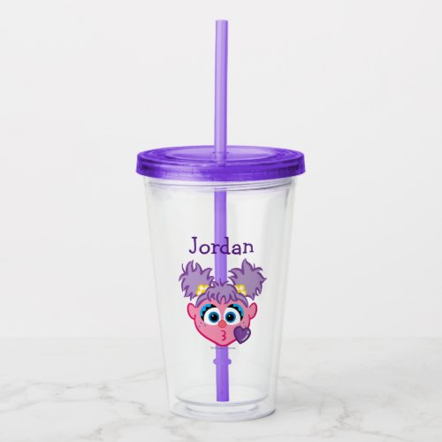 Abby Face Throwing a Kiss Acrylic Tumbler