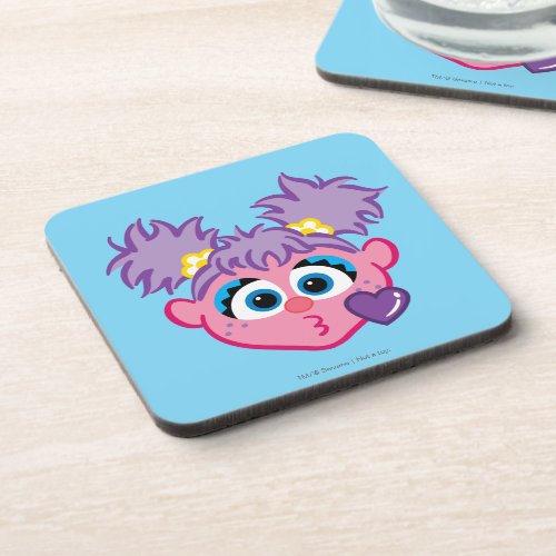 Abby Face Throwing a Kiss Drink Coaster