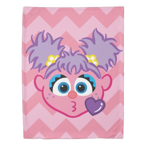 Abby Face Throwing a Kiss Duvet Cover