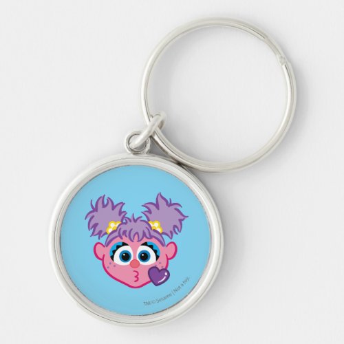 Abby Face Throwing a Kiss Keychain