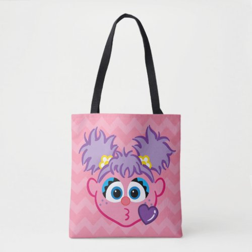 Abby Face Throwing a Kiss Tote Bag
