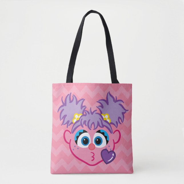 Abby Face Throwing a Kiss Tote Bag (Front)