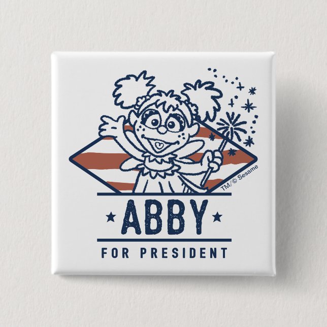 Abby For President Button (Front)
