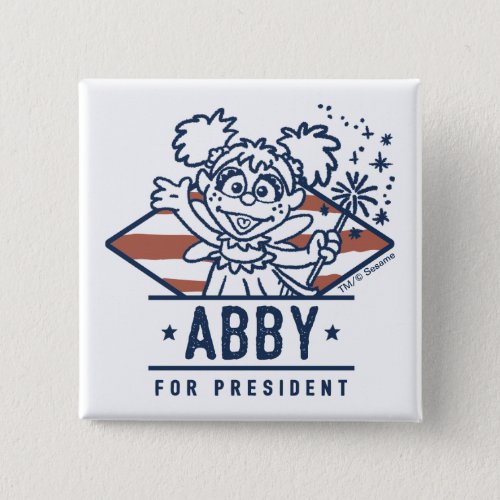 Abby For President Button