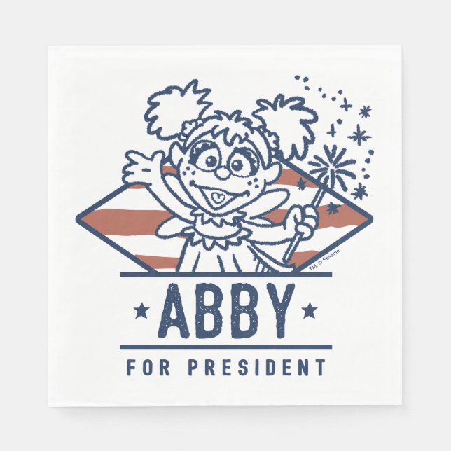 Abby For President Napkins (Front)