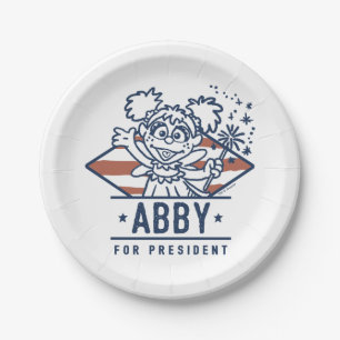 Abby For President Paper Plates