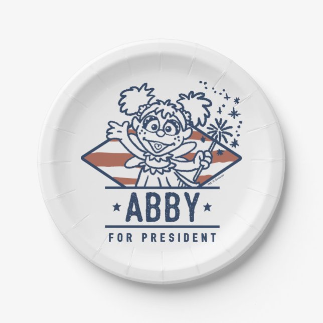 Abby For President Paper Plates (Front)