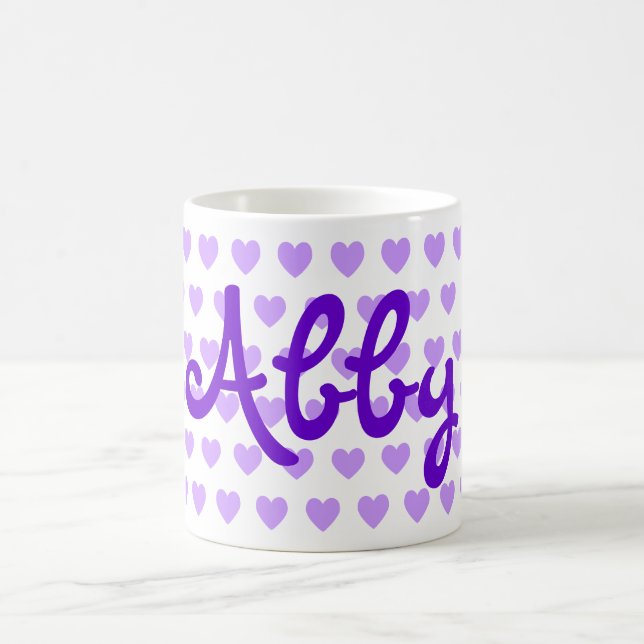 Abby in Purple Coffee Mug (Center)
