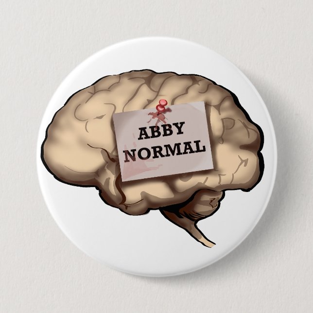 Abby Normal Brain Button (Front)