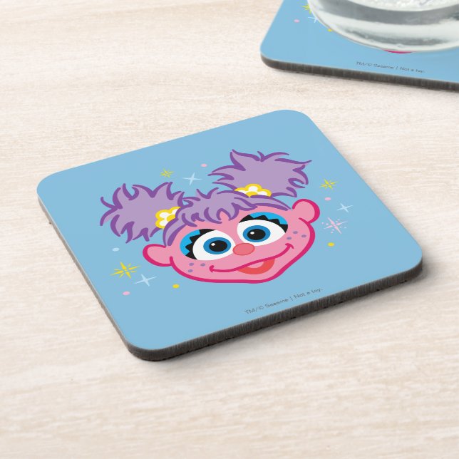 Abby Smiling Face Drink Coaster (Left Side)