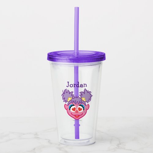 Abby Smiling Face with Heart_Shaped Eyes Acrylic Tumbler