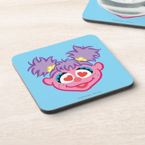 Abby Smiling Face with Heart_Shaped Eyes Beverage Coaster