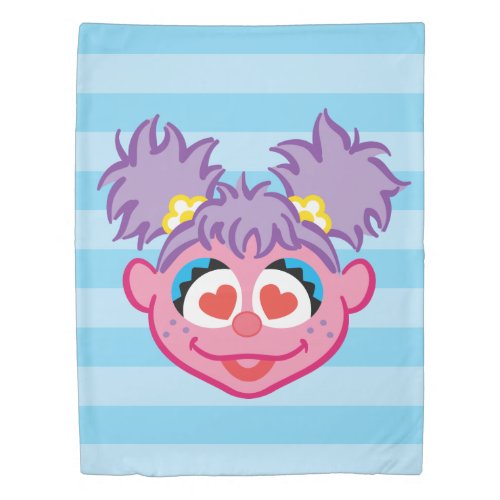 Abby Smiling Face with Heart_Shaped Eyes Duvet Cover