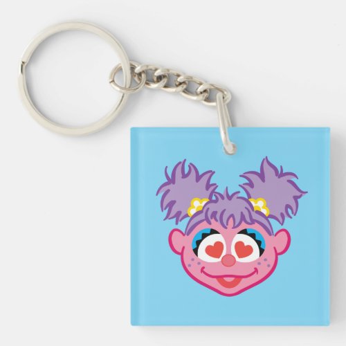 Abby Smiling Face with Heart_Shaped Eyes Keychain