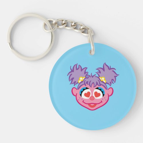 Abby Smiling Face with Heart_Shaped Eyes Keychain