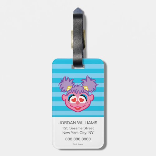 Abby Smiling Face with Heart_Shaped Eyes Luggage Tag