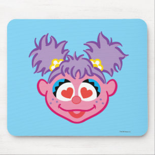 Abby Smiling Face with Heart-Shaped Eyes Mouse Pad