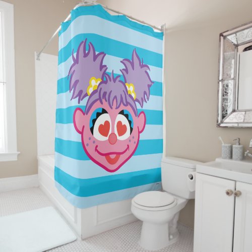 Abby Smiling Face with Heart_Shaped Eyes Shower Curtain