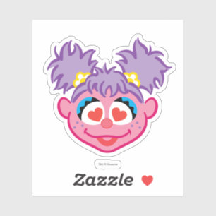 Abby Smiling Face with Heart-Shaped Eyes Sticker