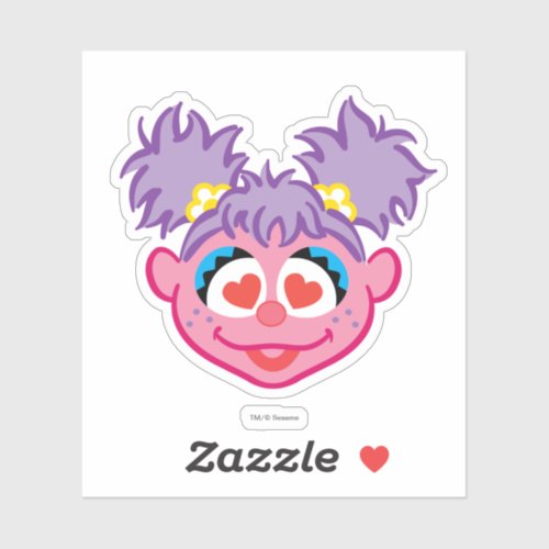 Abby Smiling Face with Heart_Shaped Eyes Sticker