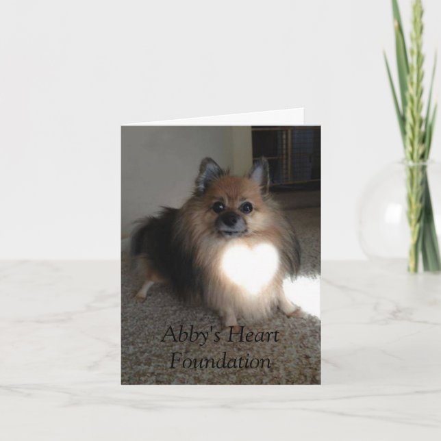 Abby's Heart Foundation Thank You Cards (Front)