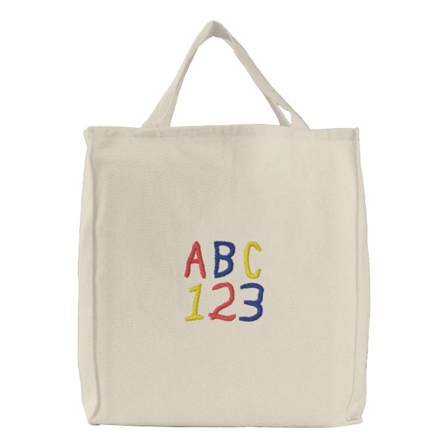 ABC 123 Childrens Tote Bag (Front)