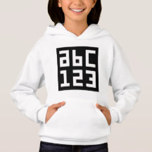 ABC 123 Girl's Pullover Hoodie